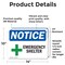 Signmission Emergency Shelter, 14 in W x Rectangle, Vinyl Decal OS-2PACK-NS-D-1014-L-15583 - alternate 6